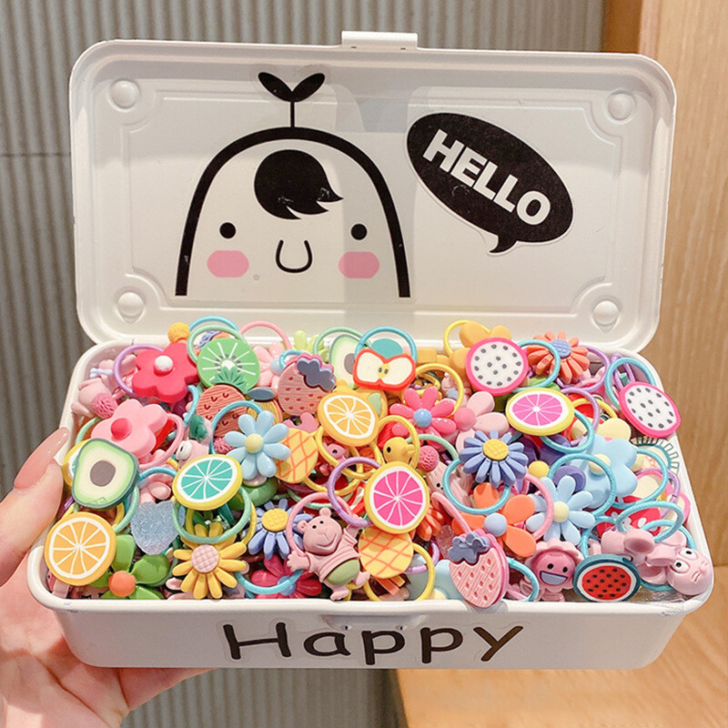 50 buc. Accesorii pentru păr. Amestecul de șnururi pentru cap drăguț, fără a deteriora părul. Bandă de cauciuc mică, 100 de bucăți de păr, frânghie de păr.