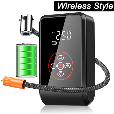 EAFC Portable150PSI Pompă de umflare pentru mașină Pompă de aer pentru vehicule electrice Pompă digitală mică de umflare a anvelopei Afișaj digital pentru vehicule