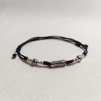 Stil chinezesc Lucky Koi Fish Brățară șir împletită manuală Brățări reglabile pentru cupluri de modă Prieteni Cadouri de aniversare