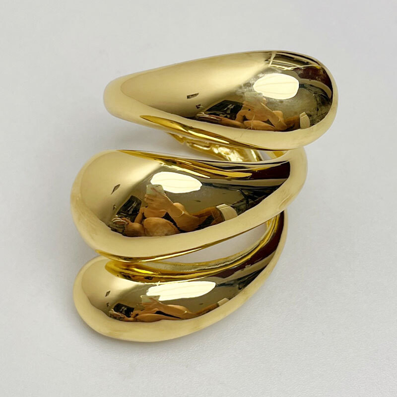 Draweye Brățări neregulate cu mai multe straturi pentru femei Brățări exagerate de epocă Bijuterii Hiphop stil punk Pulseras Mujer