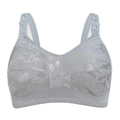 Sutiene negru pentru femei mari Sutien din dantelă mărime mare pentru femei Acoperire completă fără căptușeală cu bretele ajustate fără fir subțiri cupa D Comfort pentru femei