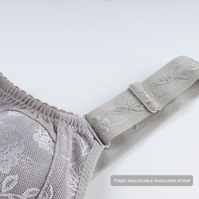 Sutiene negru pentru femei mari Sutien din dantelă mărime mare pentru femei Acoperire completă fără căptușeală cu bretele ajustate fără fir subțiri cupa D Comfort pentru femei