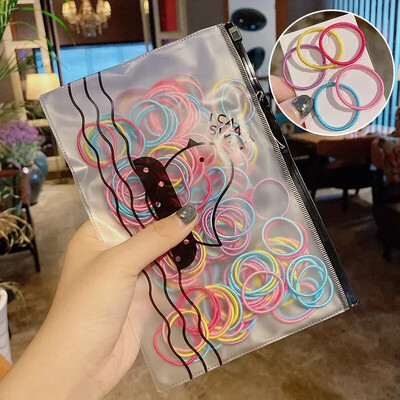 Benzi elastice de păr pentru fete Accesorii pentru păr Bandă de cauciuc Suport pentru coadă de cal pentru copii Legături de păr pentru copii Bentiță și frânghie de păr coada-calului