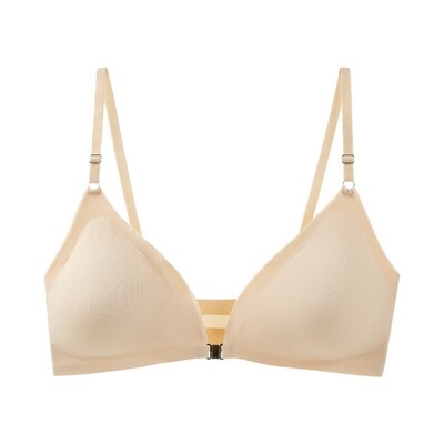 ZXYOUPING Push-up prednja kopča bez čeličnog prstena Duboki V grudnjak Seksi podesivi oblik Prekrasna prilagodba leđa Bočna donja grudi