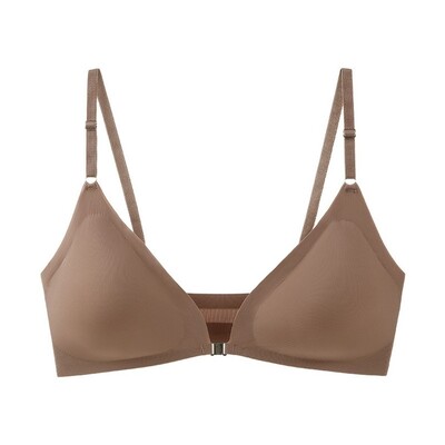 ZXYOUPING Push-up prednja kopča bez čeličnog prstena Duboki V grudnjak Seksi podesivi oblik Prekrasna prilagodba leđa Bočna donja grudi