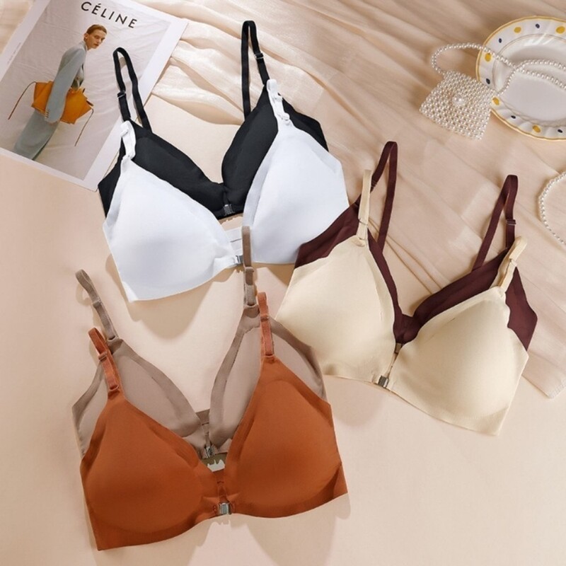 ZXYOUPING Push-up prednja kopča bez čeličnog prstena Duboki V grudnjak Seksi podesivi oblik Prekrasna prilagodba leđa Bočna donja grudi