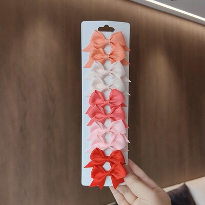 10 bucăți/set agrafe de păr BB solide pentru fete drăguțe, panglică, fundițe, agrafe de boutique, agrafe, accesorii pentru păr pentru copii, cadouri