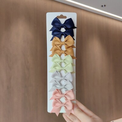 10 bucăți/set agrafe de păr BB solide pentru fete drăguțe, panglică, fundițe, agrafe de boutique, agrafe, accesorii pentru păr pentru copii, cadouri