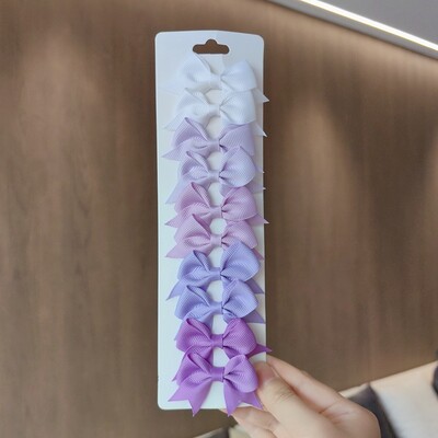 10 bucăți/set agrafe de păr BB solide pentru fete drăguțe, panglică, fundițe, agrafe de boutique, agrafe, accesorii pentru păr pentru copii, cadouri