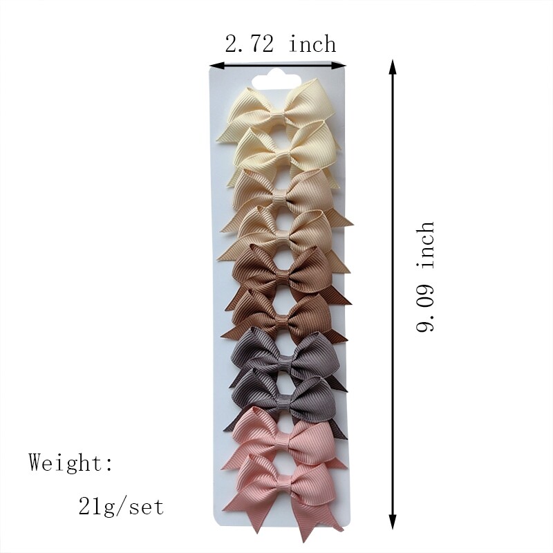 10 bucăți/set agrafe de păr BB solide pentru fete drăguțe, panglică, fundițe, agrafe de boutique, agrafe, accesorii pentru păr pentru copii, cadouri