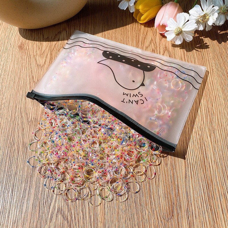 Jednokratna gumena traka za djevojčice od 800 komada ne šteti kosi Male dječje gumice za kosu Uže za glavu Slatka frizura u boji za bebe