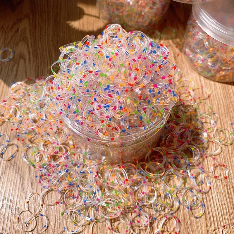 Jednokratna gumena traka za djevojčice od 800 komada ne šteti kosi Male dječje gumice za kosu Uže za glavu Slatka frizura u boji za bebe