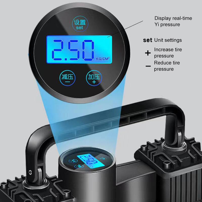 Zračna pumpa za automobilske gume Snažna električna zračna pumpa za prešanje, kompresor otporan na led, kompresor za napuhavanje automobilskih guma Dodaci za popravak automobila