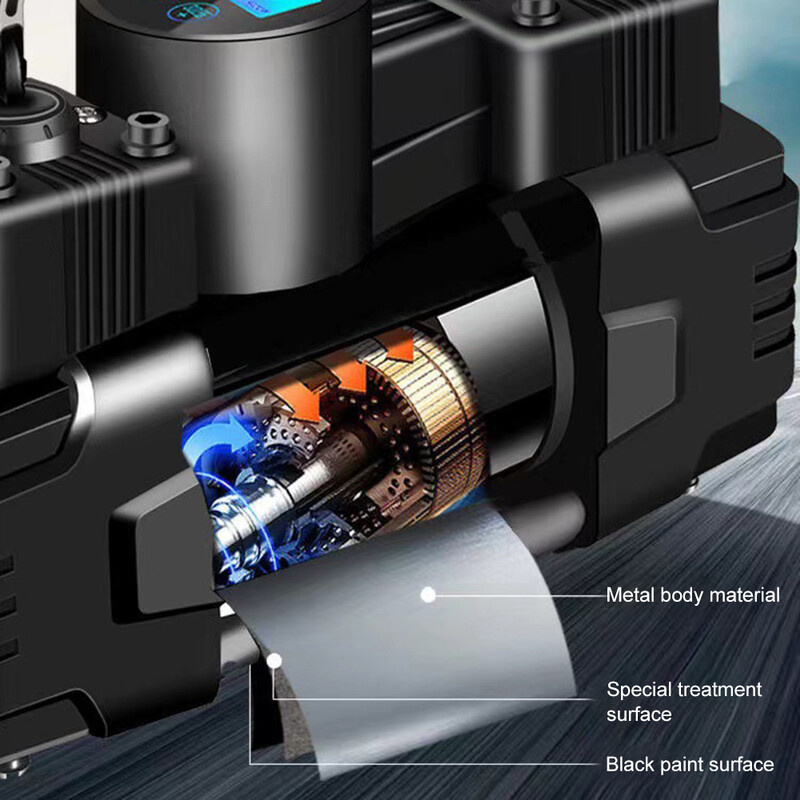 Zračna pumpa za automobilske gume Snažna električna zračna pumpa za prešanje, kompresor otporan na led, kompresor za napuhavanje automobilskih guma Dodaci za popravak automobila