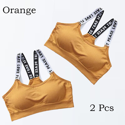 2 bucăți respirabil, sexy, fără sudură, sutien sport pentru femei, curea cu litere, lenjerie de corp, impact pentru sală, fitness, yoga, îmbrăcăminte sportivă, sutien push-up
