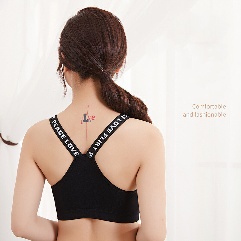 2 bucăți respirabil, sexy, fără sudură, sutien sport pentru femei, curea cu litere, lenjerie de corp, impact pentru sală, fitness, yoga, îmbrăcăminte sportivă, sutien push-up