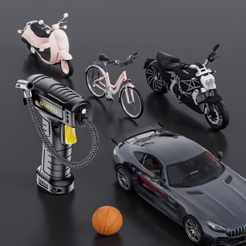 Ručni inteligentni digitalni zaslon za automobil s bežičnim punjenjem električni prijenosni automobil za kućanstvo Zračna pumpa za gume Zračna pumpa za vozila