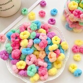 100 de bucăți benzi elastice pentru păr pentru fete, legături de păr colorate, suport pentru coadă de cal, benzi de cauciuc, scrunchie mici, accesorii de păr pentru copii