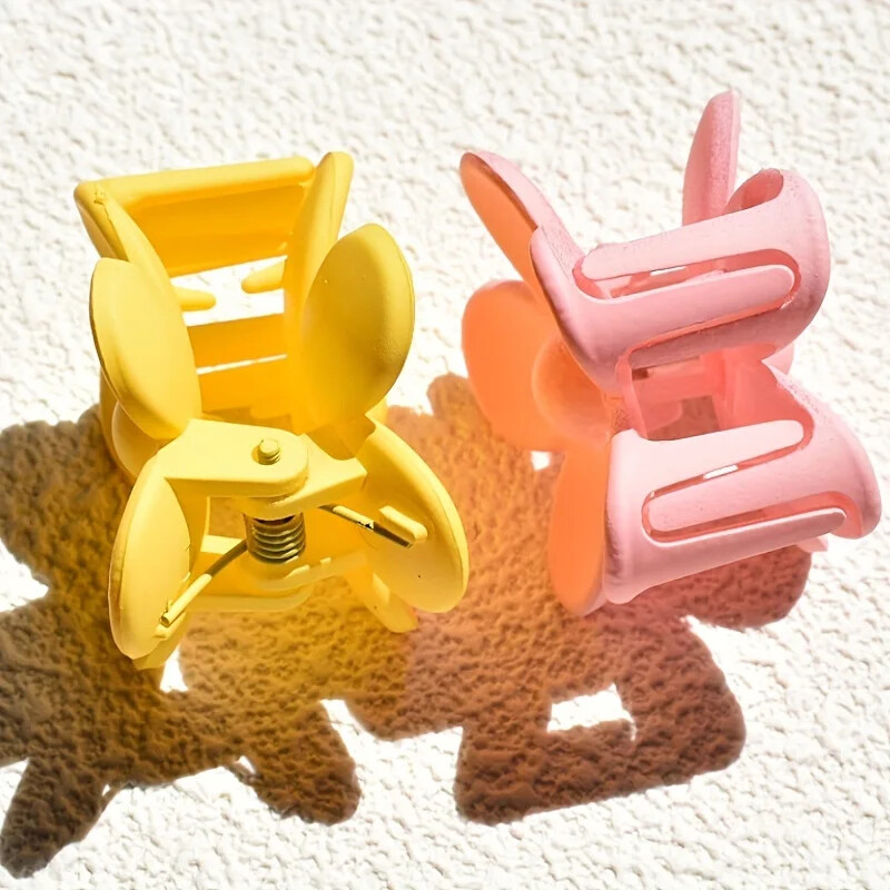 8/Komplet ŽENSKIH modnih cvjetnih kopči Matizirane male kopče za kosu Macaron boje Cvjetne kopče Neutralne boje Cvjetne kopče