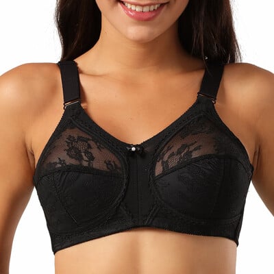 Sutien pentru femei Dantela Cupă mare Ultra-subțire Fără burete Sutiene push up transparent Lenjerie de corp sexy fără fir Sutiene cupa 34-46C