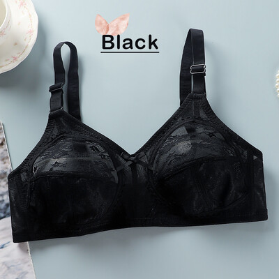 Дамски сутиен, дантелена голяма чашка, ултратънък, без гъба, прозрачен Push up сутиен Безжично секси бельо Сутиени с чашка 34-46C