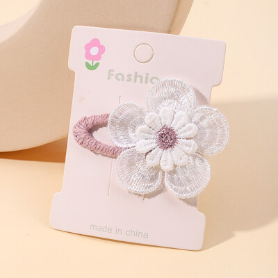 2 бр./компл. Ins Щипки за коса с цветя на маргаритки Бебешки фиби за деца Дантела Бяла барета Принцеса Детски аксесоари за коса на едро