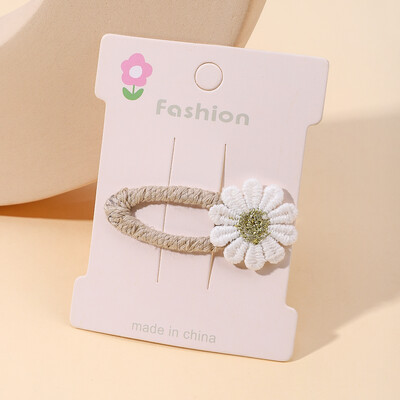 2 бр./компл. Ins Щипки за коса с цветя на маргаритки Бебешки фиби за деца Дантела Бяла барета Принцеса Детски аксесоари за коса на едро