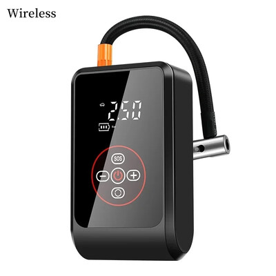 Pompă de aer pentru mașină inteligentă pentru bicicletă Pompă de aer cu plug-in fără fir Pompă de aer pentru mașină pentru drumuri Pompă de aer pentru pneuri electrice pentru biciclete