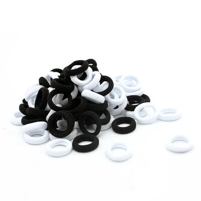 200 de bucăți benzi elastice de păr din nailon colorate pentru femei, fete, pentru coadă de cal, pentru a ține legături de păr mici, benzi de cauciuc, accesorii pentru păr