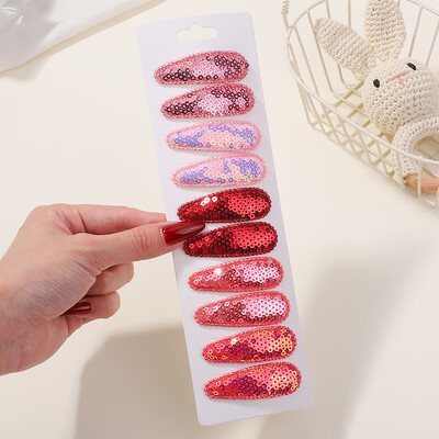 10 bucăți/set agrafe de păr pentru copii, pentru petrecere coreeană, paiete, agrafe BB, agrafe de păr lucrate manual, accesorii pentru păr pentru fete