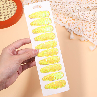 10 bucăți/set agrafe de păr pentru copii, pentru petrecere coreeană, paiete, agrafe BB, agrafe de păr lucrate manual, accesorii pentru păr pentru fete