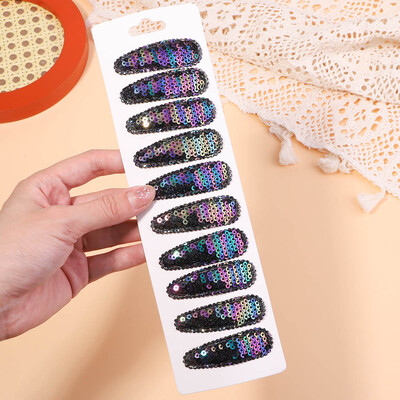 10 bucăți/set agrafe de păr pentru copii, pentru petrecere coreeană, paiete, agrafe BB, agrafe de păr lucrate manual, accesorii pentru păr pentru fete