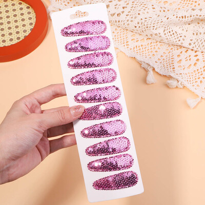 10 bucăți/set agrafe de păr pentru copii, pentru petrecere coreeană, paiete, agrafe BB, agrafe de păr lucrate manual, accesorii pentru păr pentru fete