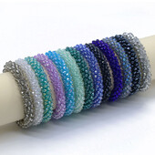 Boho elastične narukvice i narukvice za žene Vintage Stretch Bohemian Femme Kristalne staklene perle Narukvice Nakit za zabave Poklon