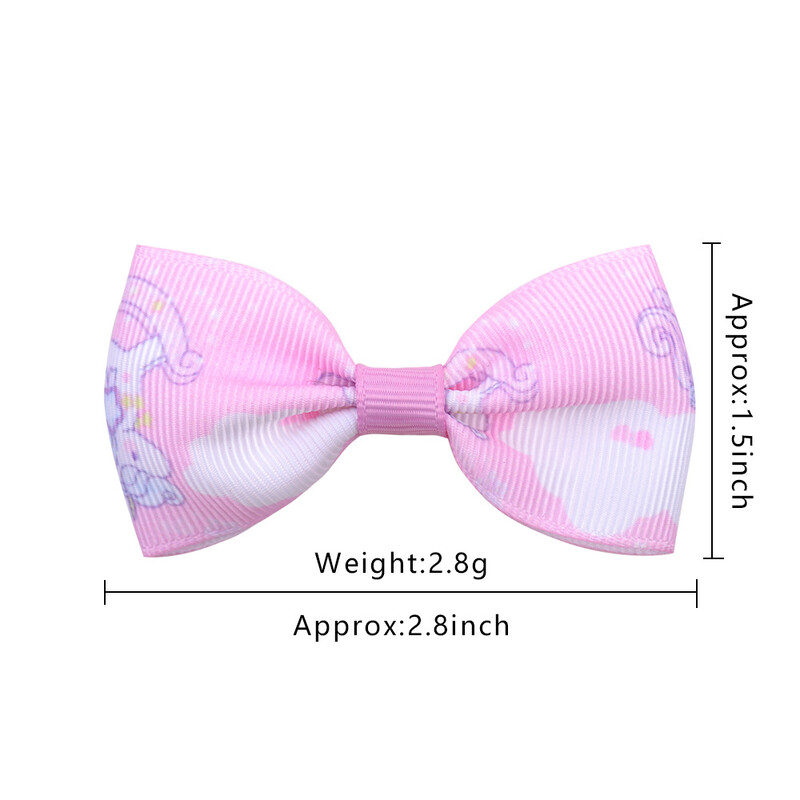 10 bucăți curcubeu unicorn stea funde de păr clip pentru copii fete handmade boutique hairgrips accesorii de păr en-gros