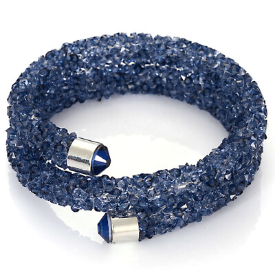 Novi dolazak, izuzetne dvostruke kružne kristalne narukvice s manžetama za prašinu, narukvice za žene, novi modni nakit, poklon narukvica