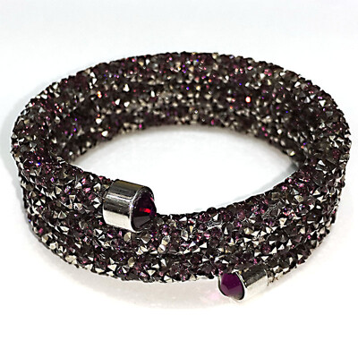 Novi dolazak, izuzetne dvostruke kružne kristalne narukvice s manžetama za prašinu, narukvice za žene, novi modni nakit, poklon narukvica