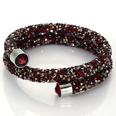 Novi dolazak, izuzetne dvostruke kružne kristalne narukvice s manžetama za prašinu, narukvice za žene, novi modni nakit, poklon narukvica