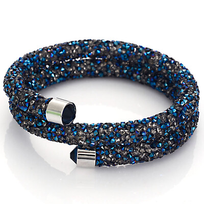 Novi dolazak, izuzetne dvostruke kružne kristalne narukvice s manžetama za prašinu, narukvice za žene, novi modni nakit, poklon narukvica