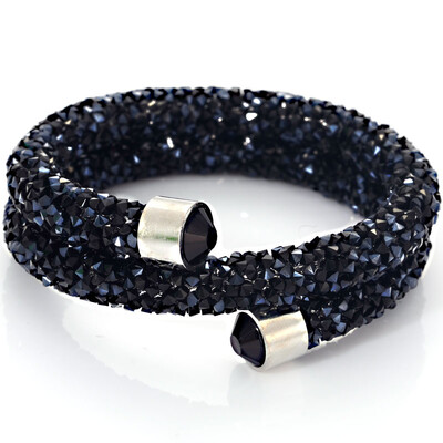 Novi dolazak, izuzetne dvostruke kružne kristalne narukvice s manžetama za prašinu, narukvice za žene, novi modni nakit, poklon narukvica