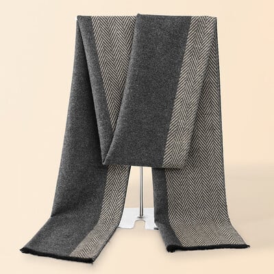 Moda 180*30cm Eșarfe Bărbați Toamnă Iarnă Gros Călduț Cașmir Business Long Wraps Baiat Clasic Sal Toba de esapament