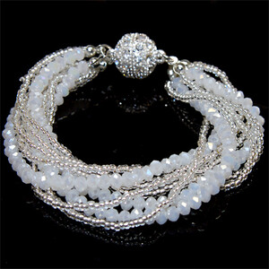 Miasol modne višeslojne niti kristalne perle sa šarmom, magnetske narukvice, ljetni nakit B1470