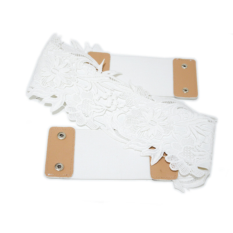 Sieviešu mežģīņu aptinums ap Obi jostas vidukli Boho Band platas jostas