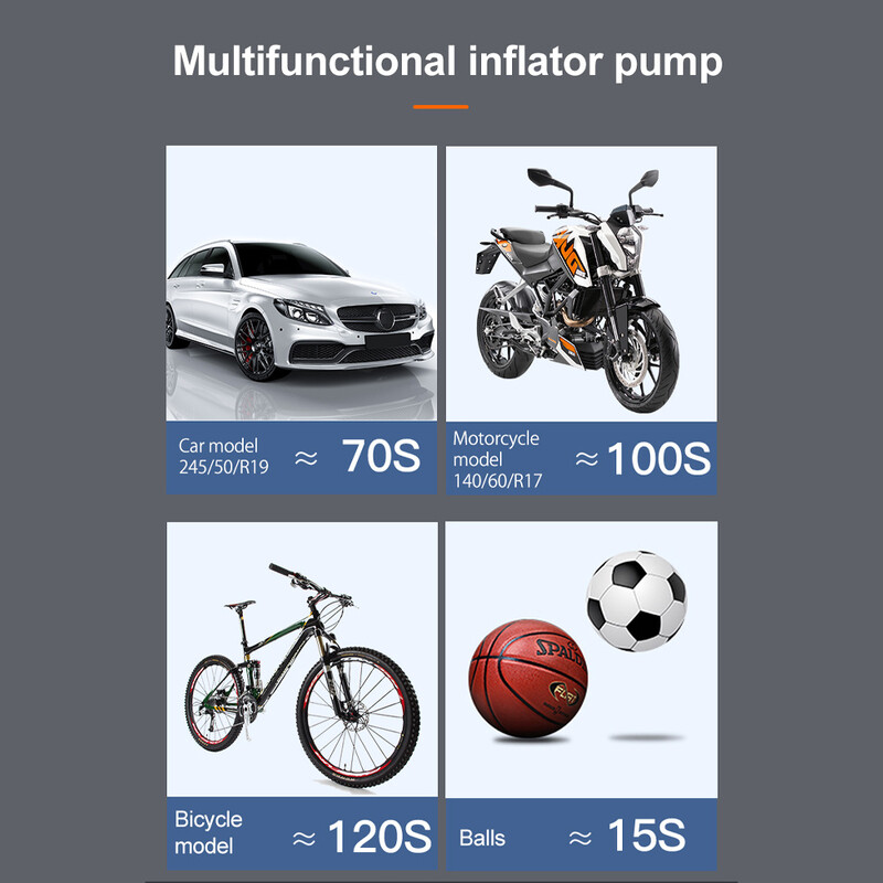 Zračna pumpa za automobil Mala prijenosna zračna pumpa za kućni automobil višenamjenska pumpa za cestovni bicikl