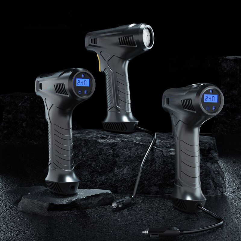 Pompă de aer pentru mașină 80W Pompă gonflabilă pentru anvelope pentru mașină electrică fără fir/cu fir Compresor portabil de aer pentru anvelope.