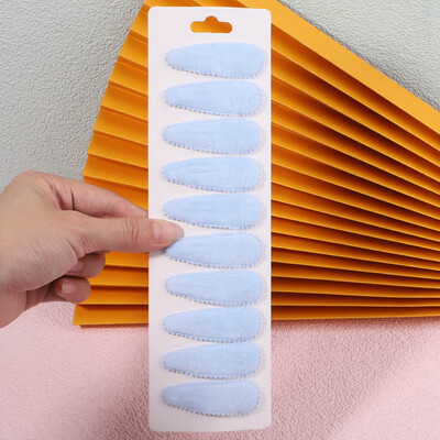 10 бр./компл. Дамски плътни плюшени щипки за коса с форма на водна капка за сладки момичета Щипка за коса Шноли за коса Шапки Детски аксесоари за коса