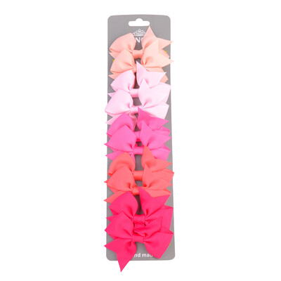 10 bucăți/set fundite de păr din panglică solidă din grosgrain de iarnă, cu cleme, fundă mică pentru fete, pentru copii, accesorii pentru păr pentru copii, bricolaj, 434