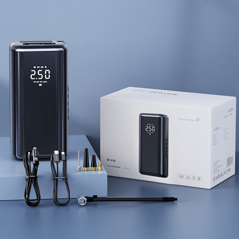 150 psi juhtmeta auto rehvi täitur õhukompressori pump 120 W kaasaskantav aku täispump LED USB-väljundiga auto jalgratta mootorratta jaoks