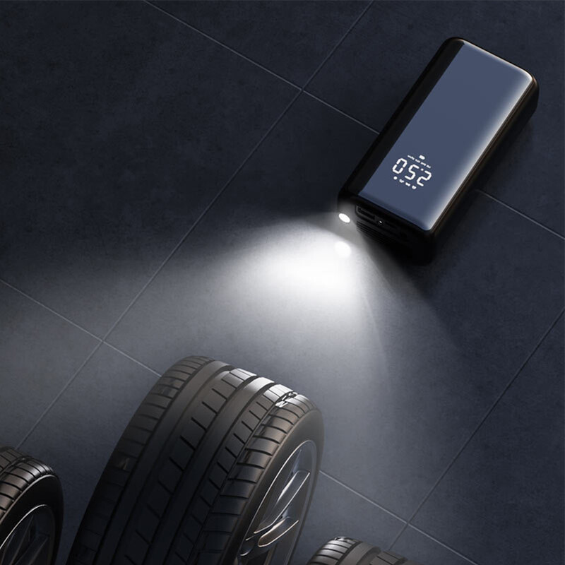 150 psi juhtmeta auto rehvi täitur õhukompressori pump 120 W kaasaskantav aku täispump LED USB-väljundiga auto jalgratta mootorratta jaoks