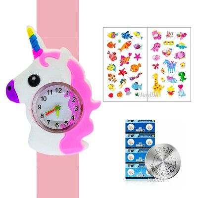 Slatka beba Gledajte Crtić 3D Životinje Dječaci Djevojčice Djeca Studenti Sat Rođendanska zabava Božićni dar Djeca Uče Vrijeme Šamar Satovi